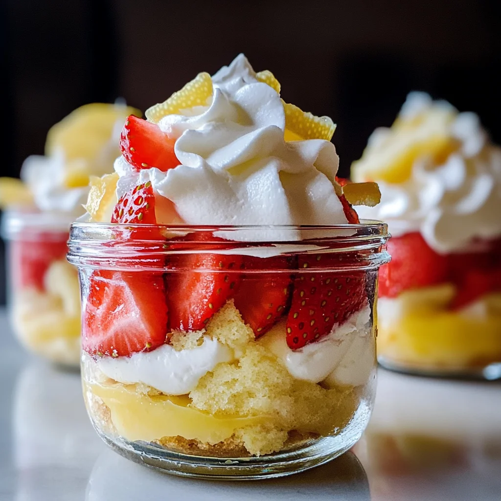 Strawberry Lemon Curd Parfaits