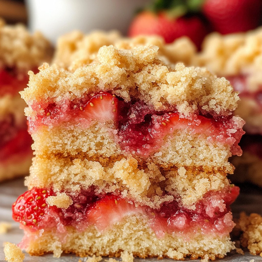 Vegan Strawberry Crumb Cake