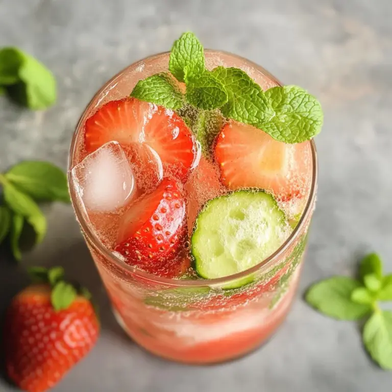 Virgin Strawberry Mojito (Mocktail)