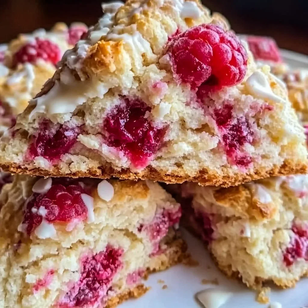 White Chocolate Raspberry Scones