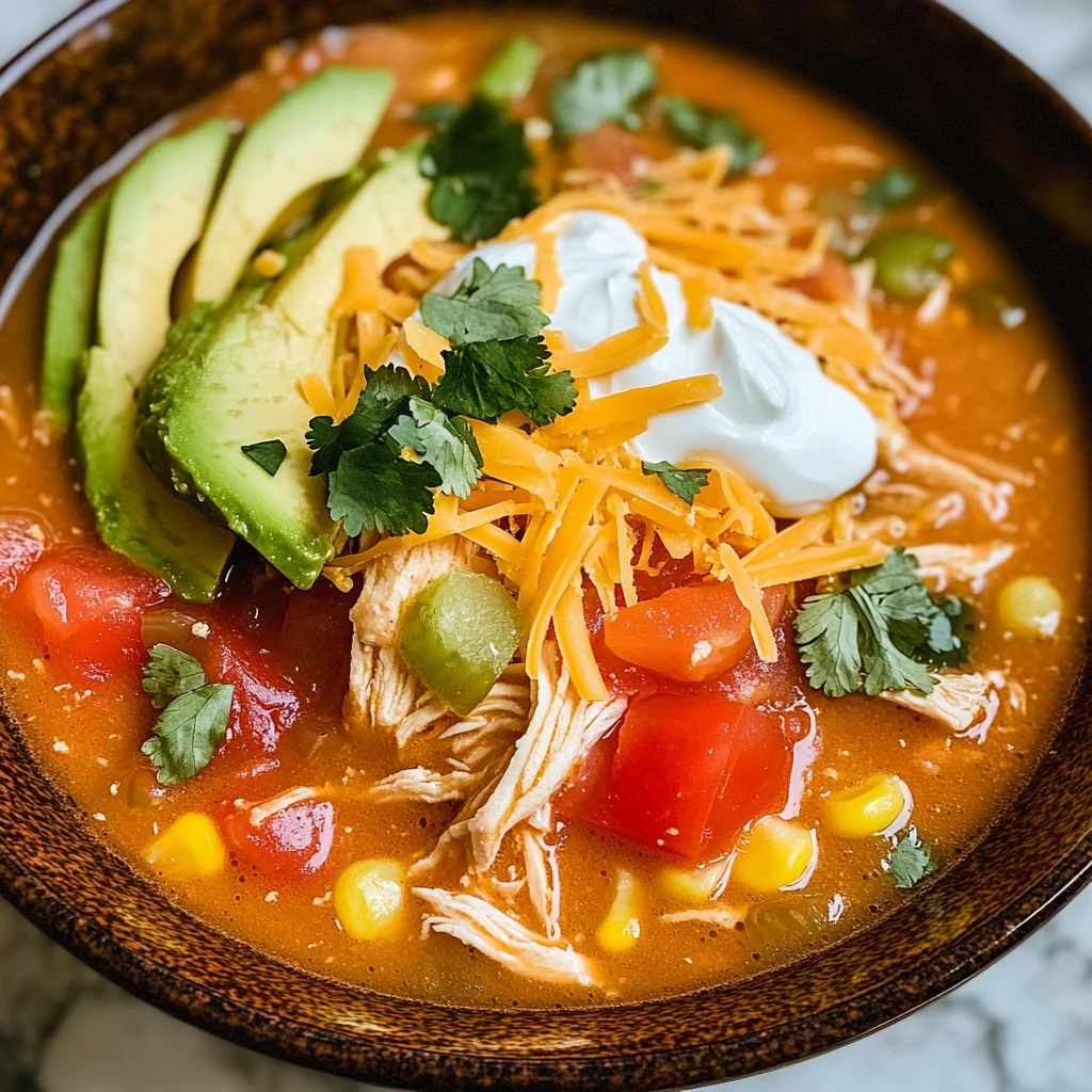 Zesty Mexican Chicken Soup