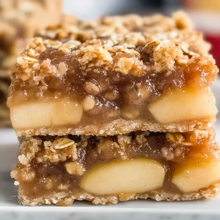 Apple Pie Oatmeal Bars