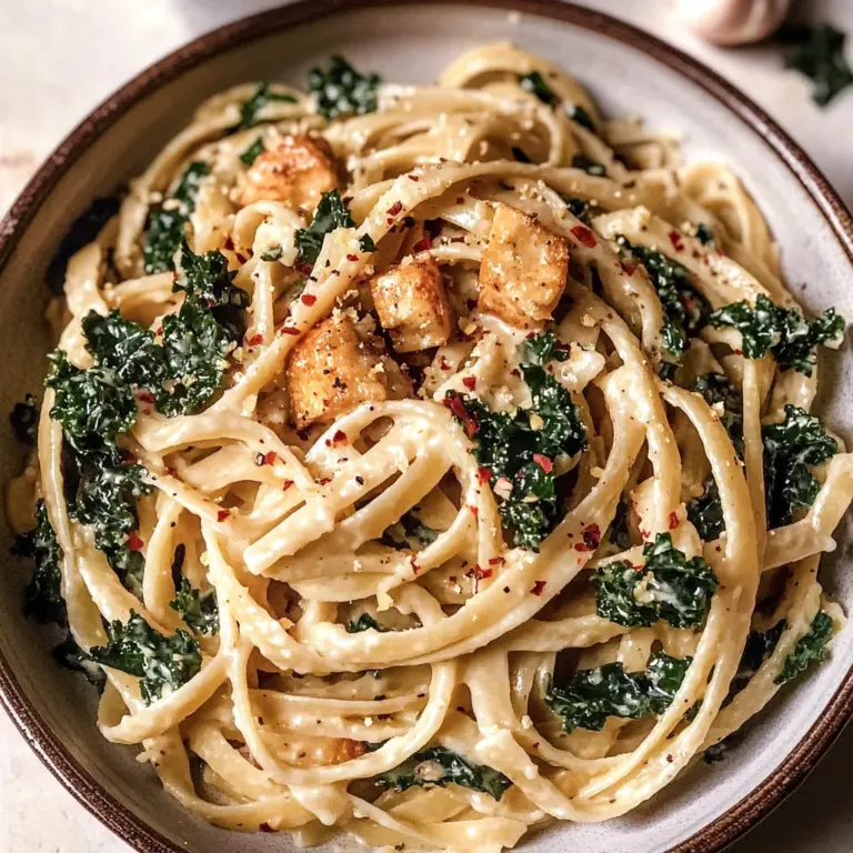 Creamy Tahini Pasta with Lemon and Garlic
